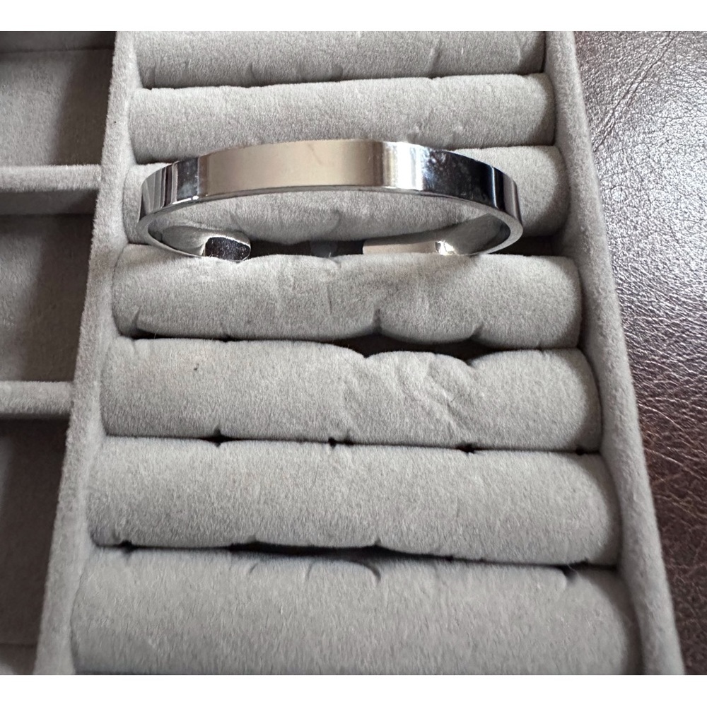 Stainless steel fashion silver cuff bracelet with saying - Picture 5 of 5